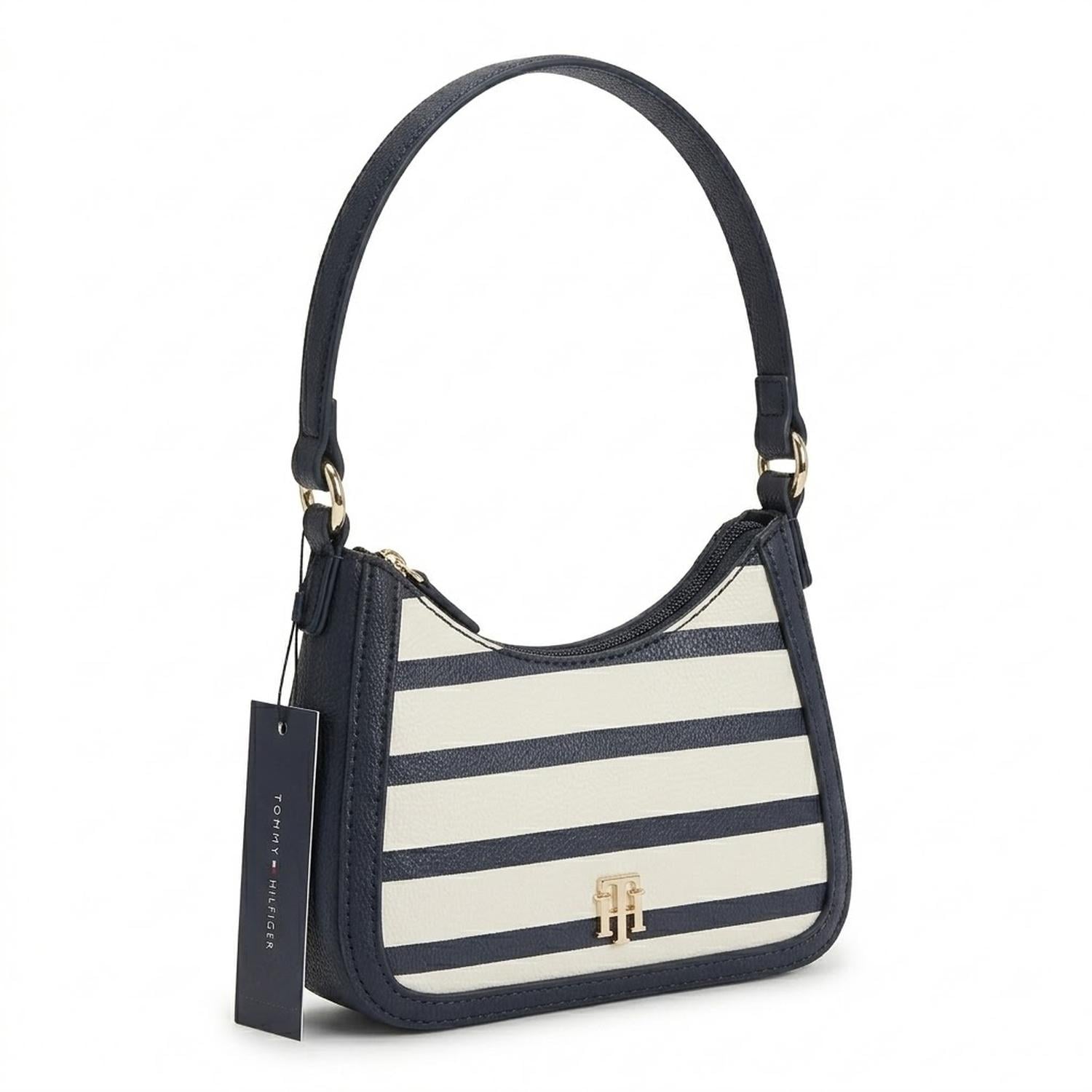 CARTERA MINI TOMMY HILFIGER SHOULDER BAG COLOR BLANCO Y AZUL - 3