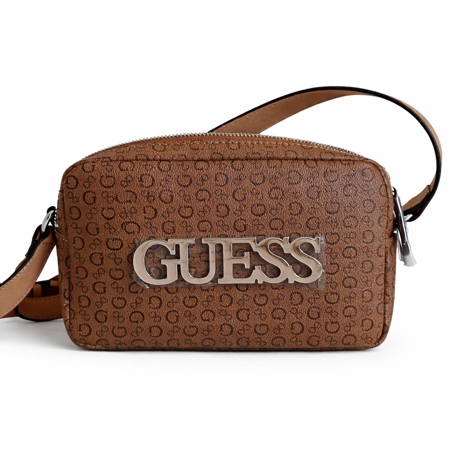 CARTERA MINI CROSSBODY GUESS COLOR MARRÓN - 1