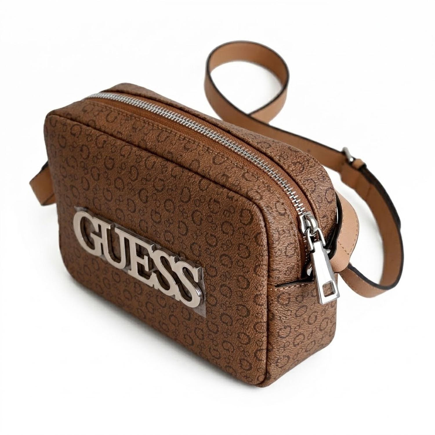 CARTERA MINI CROSSBODY GUESS COLOR MARRÓN - 3