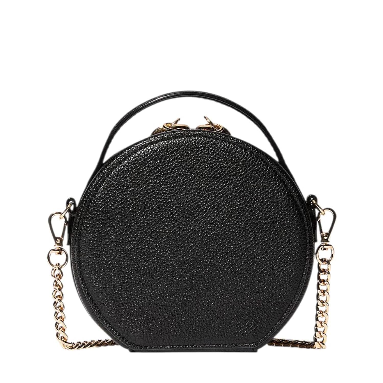 CARTERA MINI CROSSBODY NEGRA CON CADENA DORADA VICTORIAS SECRET - 4