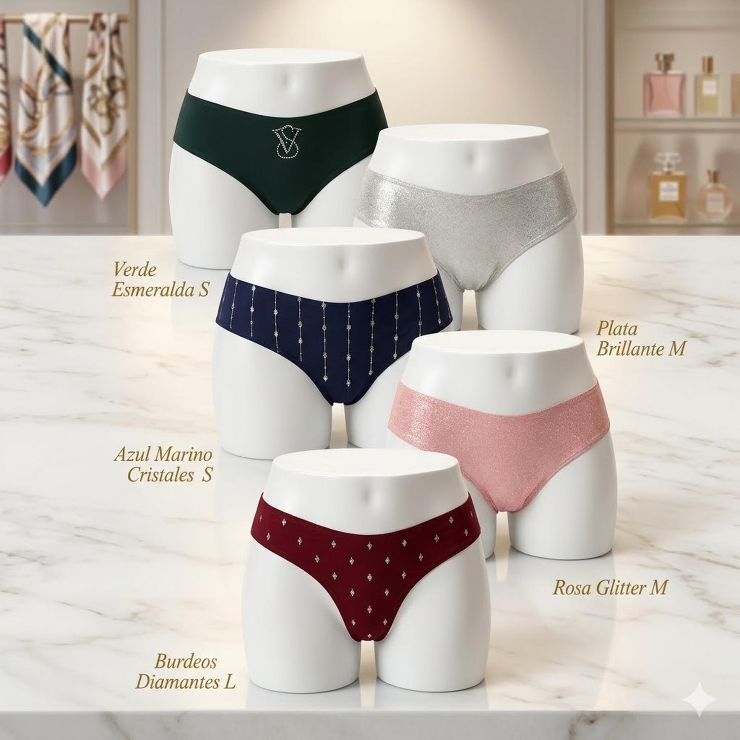 CALZON HILO PACK 5 CON DISEÑO VICTORIAS SECRET - 2