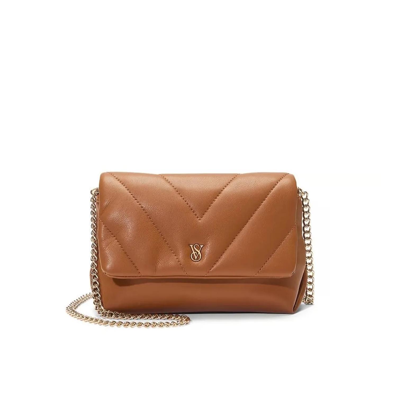 CARTERA MINI CROSSBODY CAMEL VICTORIAS SECRET - 1