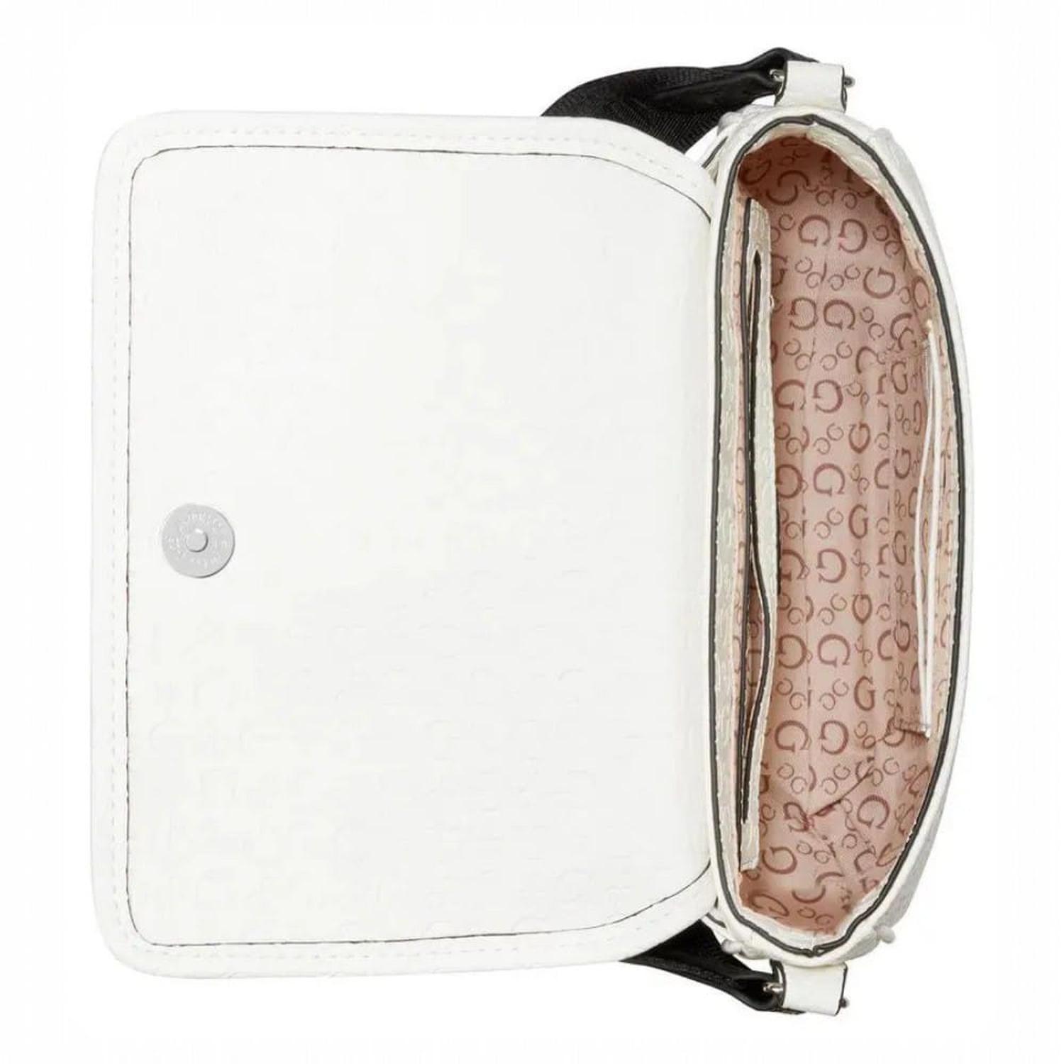 CARTERA CROSSBODY GUESS BLANCO Y NEGRO - 2