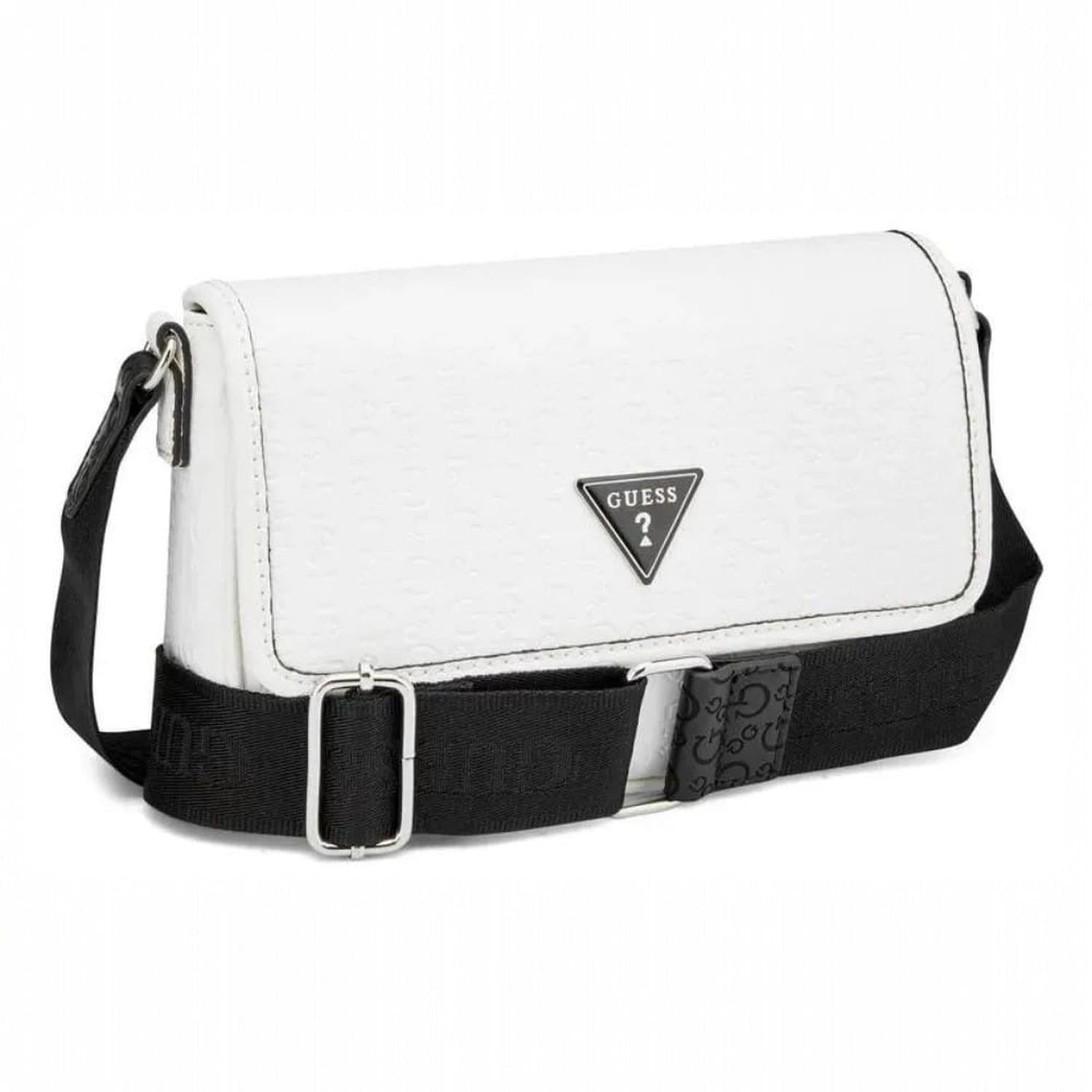 CARTERA CROSSBODY GUESS BLANCO Y NEGRO - 3