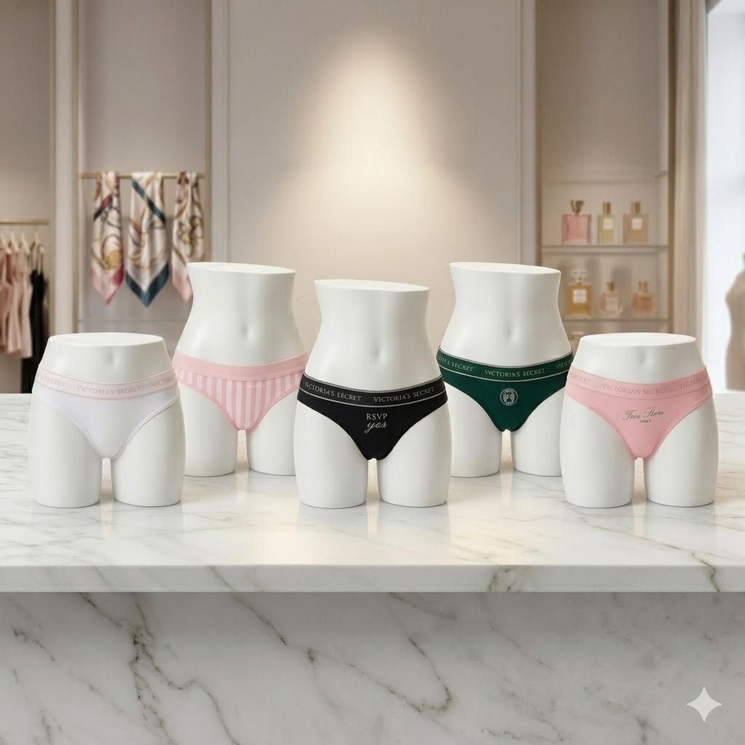 CALZON HILO PACK 5 VICTORIAS SECRET MONOGRAFIADO CON DISEÑO - 2