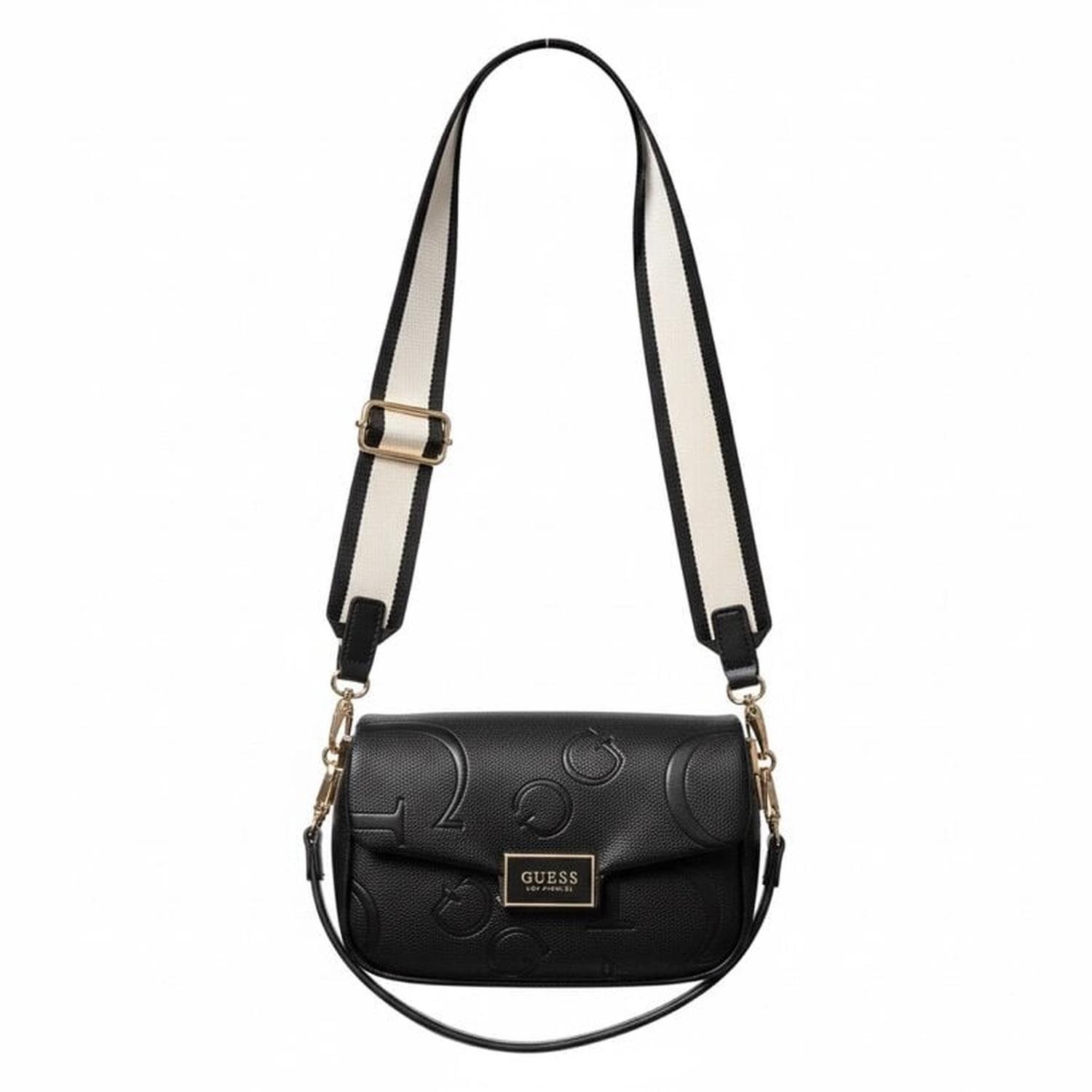 CARTERA CROSSBODY GUESS DOBLE USO NEGRO - 3