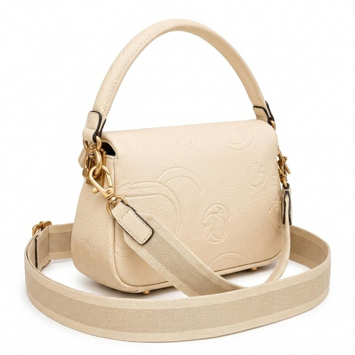 CARTERA CROSSBODY GUESS DOBLE USO BEIGE - 3