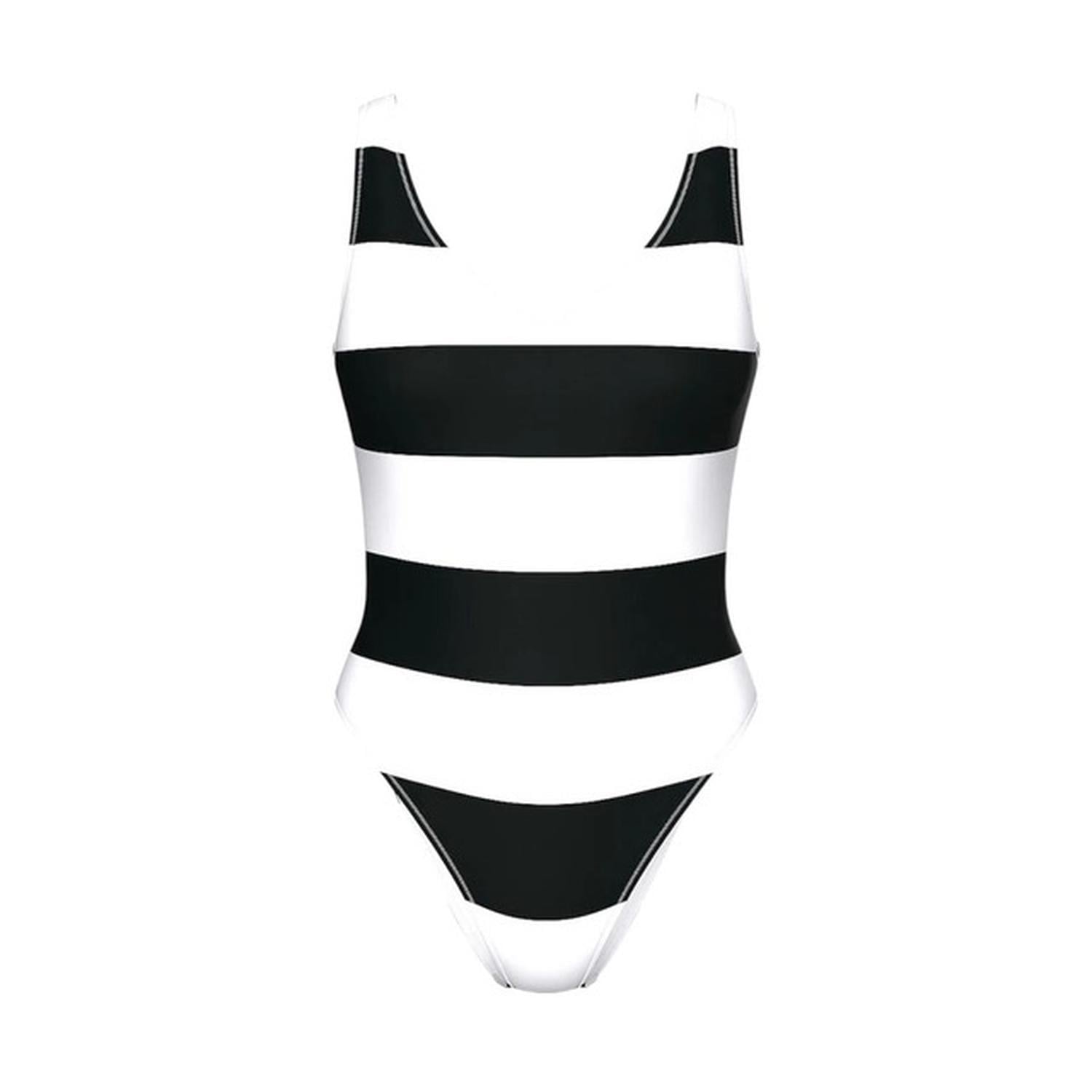 TRAJE DE BAÑO VICTORIAS SECRET ENTERIZO DE RAYAS - 1