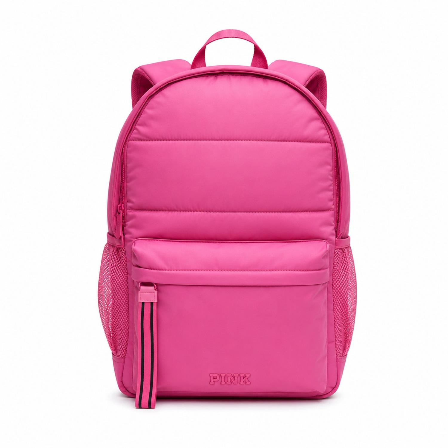 MOCHILA PINK VICTORIAS SECRET PUFFER FUCSIA - 1