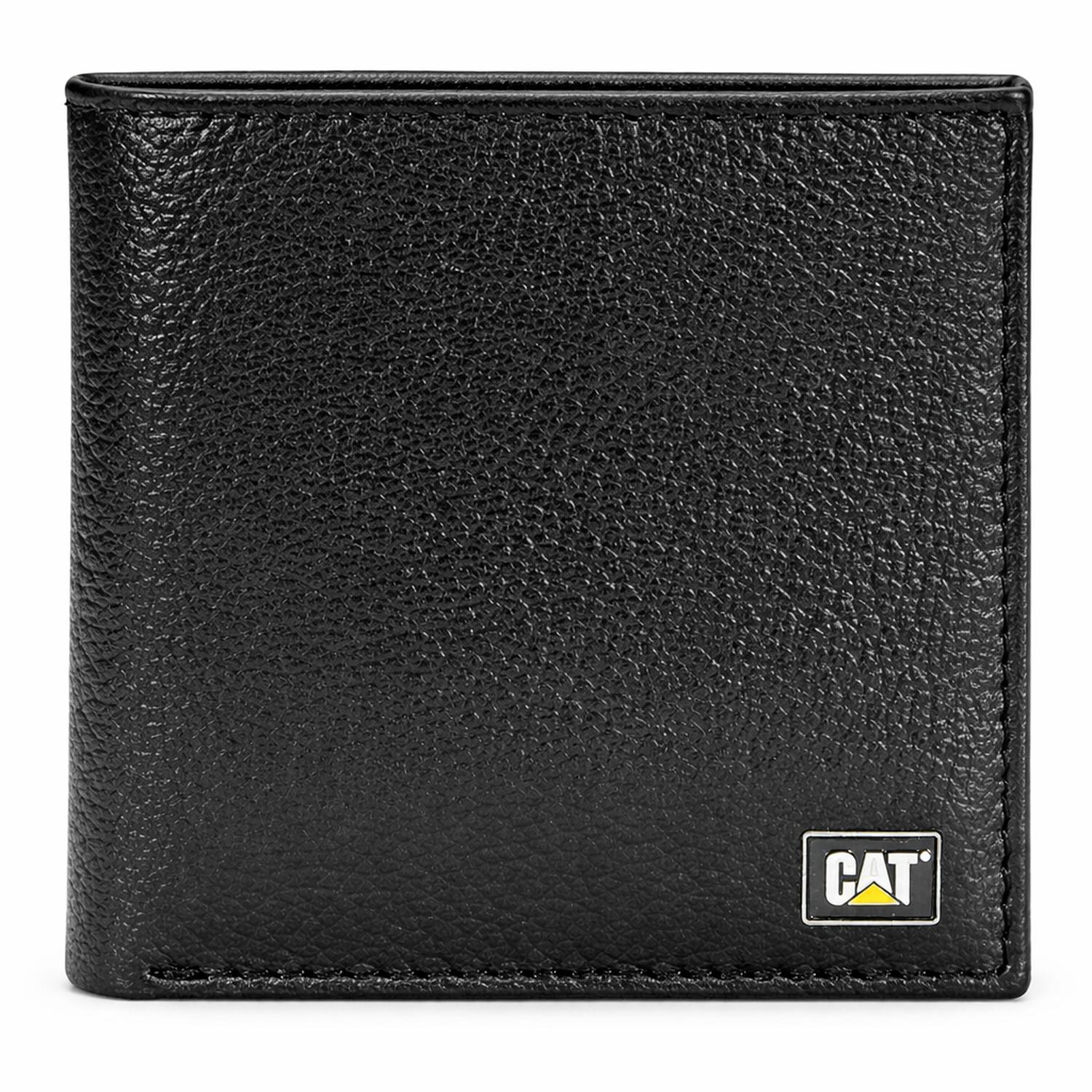 BILLETERA CATERPILLAR HOMBRE CUERO NEGRO PROTECCIÓN RFID - 2
