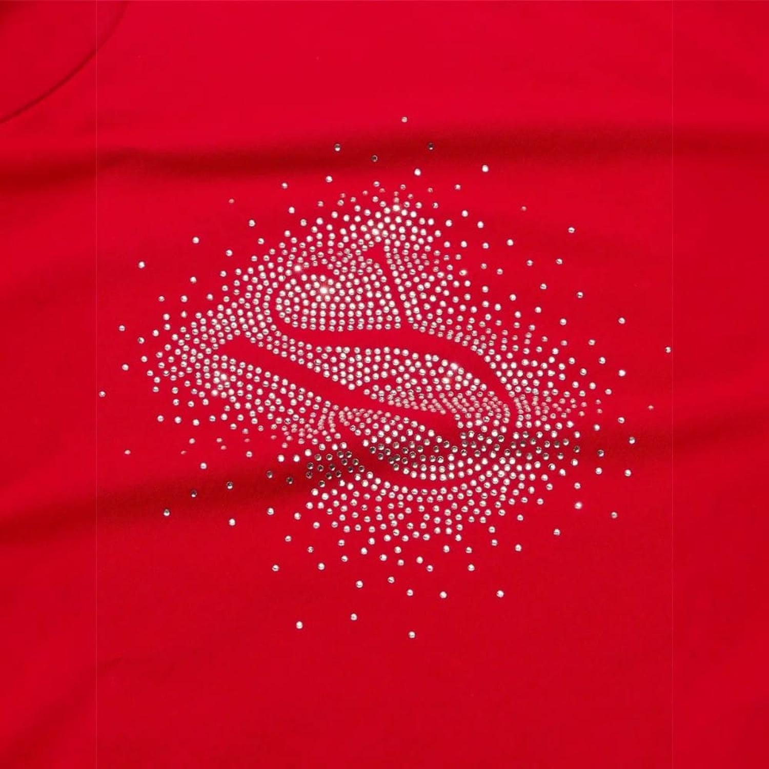 PIJAMA OVERSIZE VICTORIAS SECRET ROJA CON LOGO BRILLANTE - 3