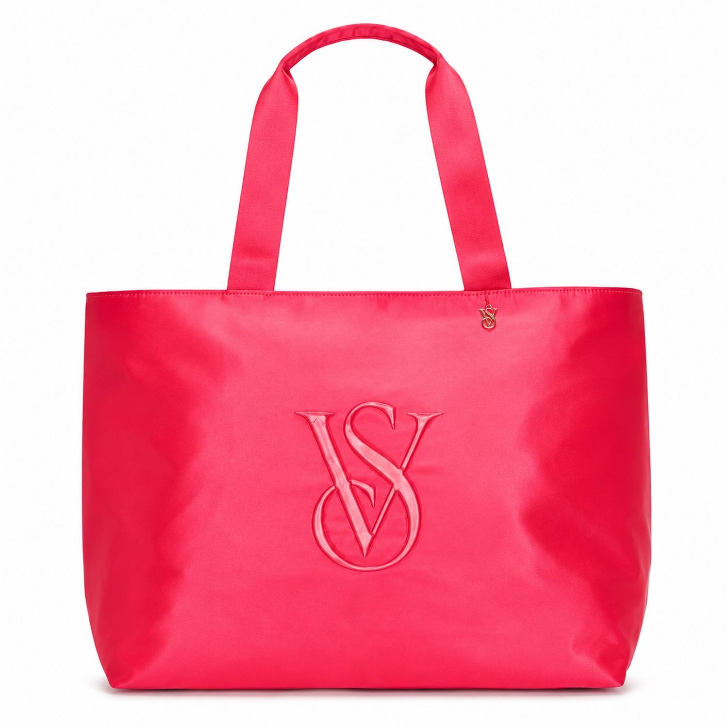 CARTERA TOTE VICTORIAS SECRET ROJA CON LOGO - 1