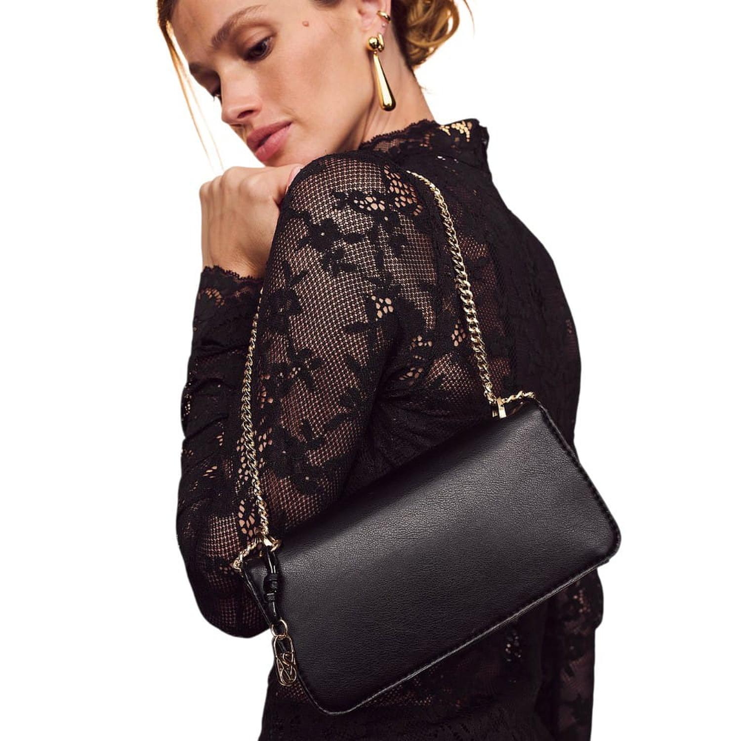 CARTERA SHOULDER BAG VICTORIAS SECRET NEGRO CITY - 2