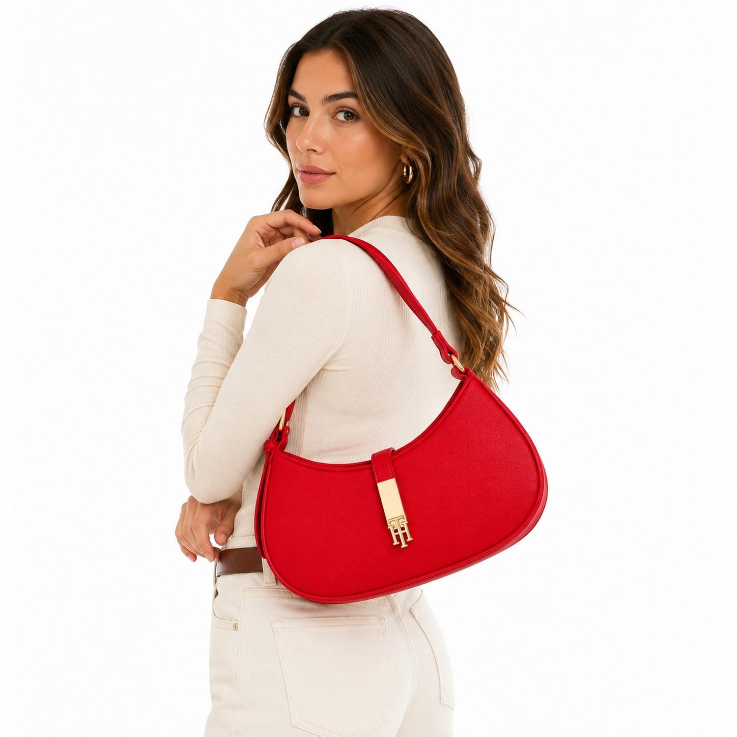 CARTERA SHOULDER BAG TOMMY HILFIGER ROJA - 2