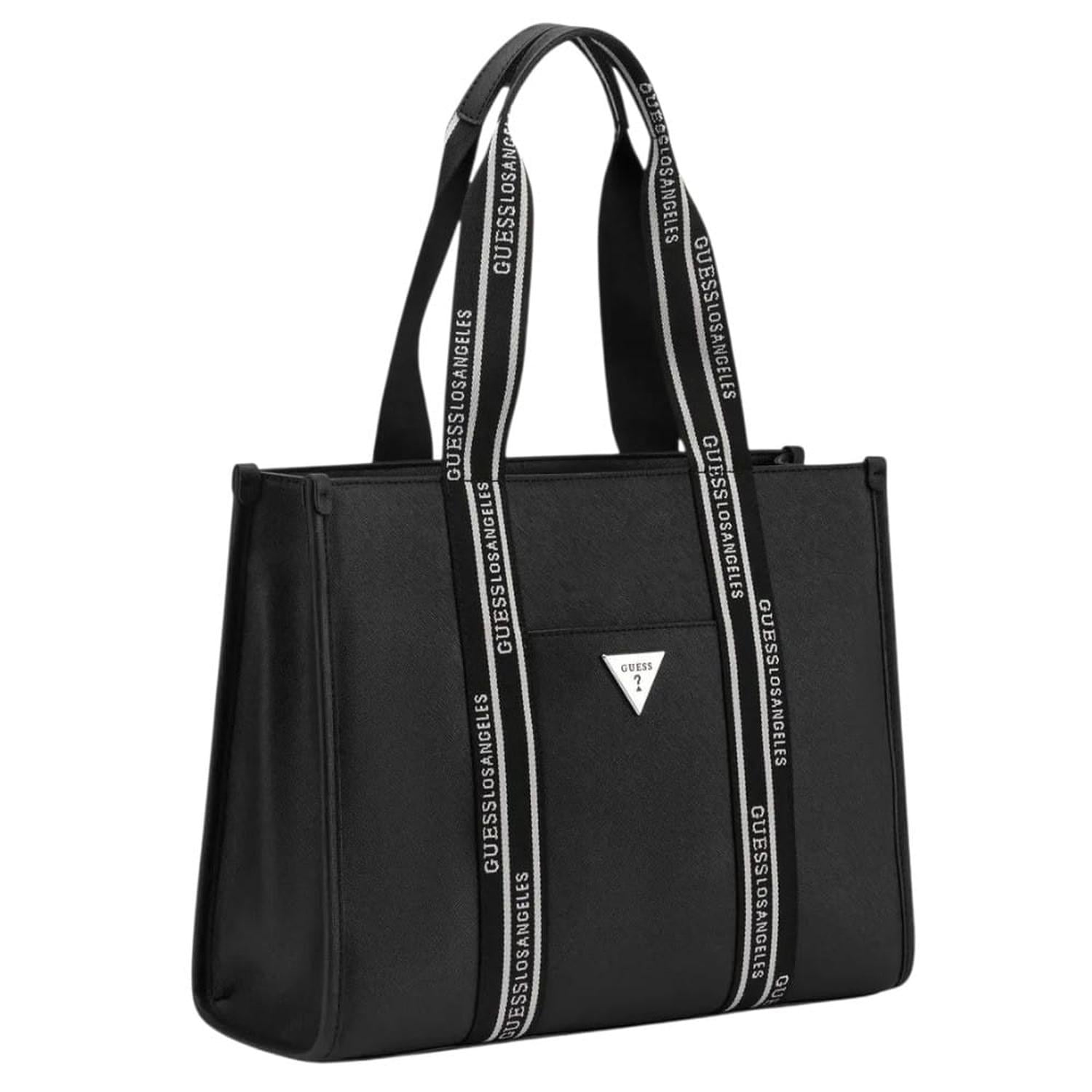 CARTERA TOTE GUESS NEGRO CON CORREA MONOGRAFIADA LOS ANGELES - 1
