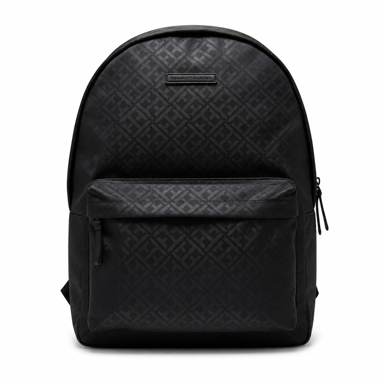 MOCHILA TOMMY HILFIGER NEGRO MONOGRAFIADO - 1
