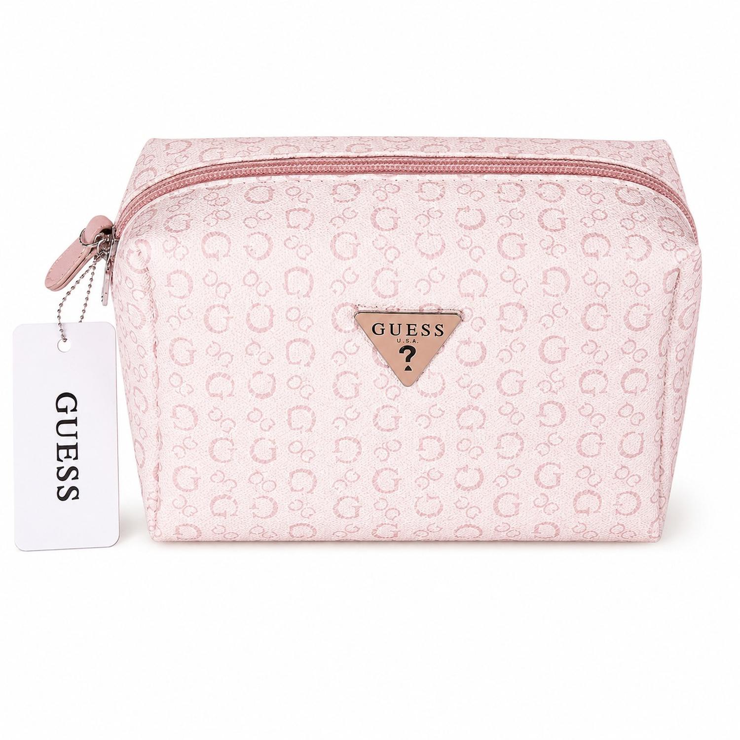 COSMETIQUERA GUESS JUNCTION TRAVEL MONOGRAFIADA ROSADO - 2