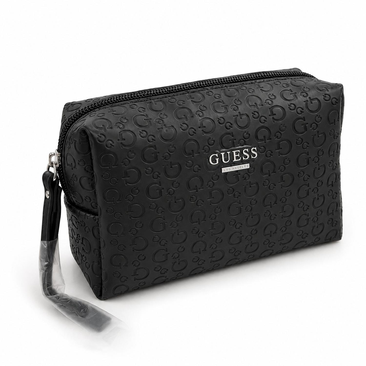COSMETIQUERA GUESS CRIMSON TRAVEL MONOGRAFIADA NEGRO - 1