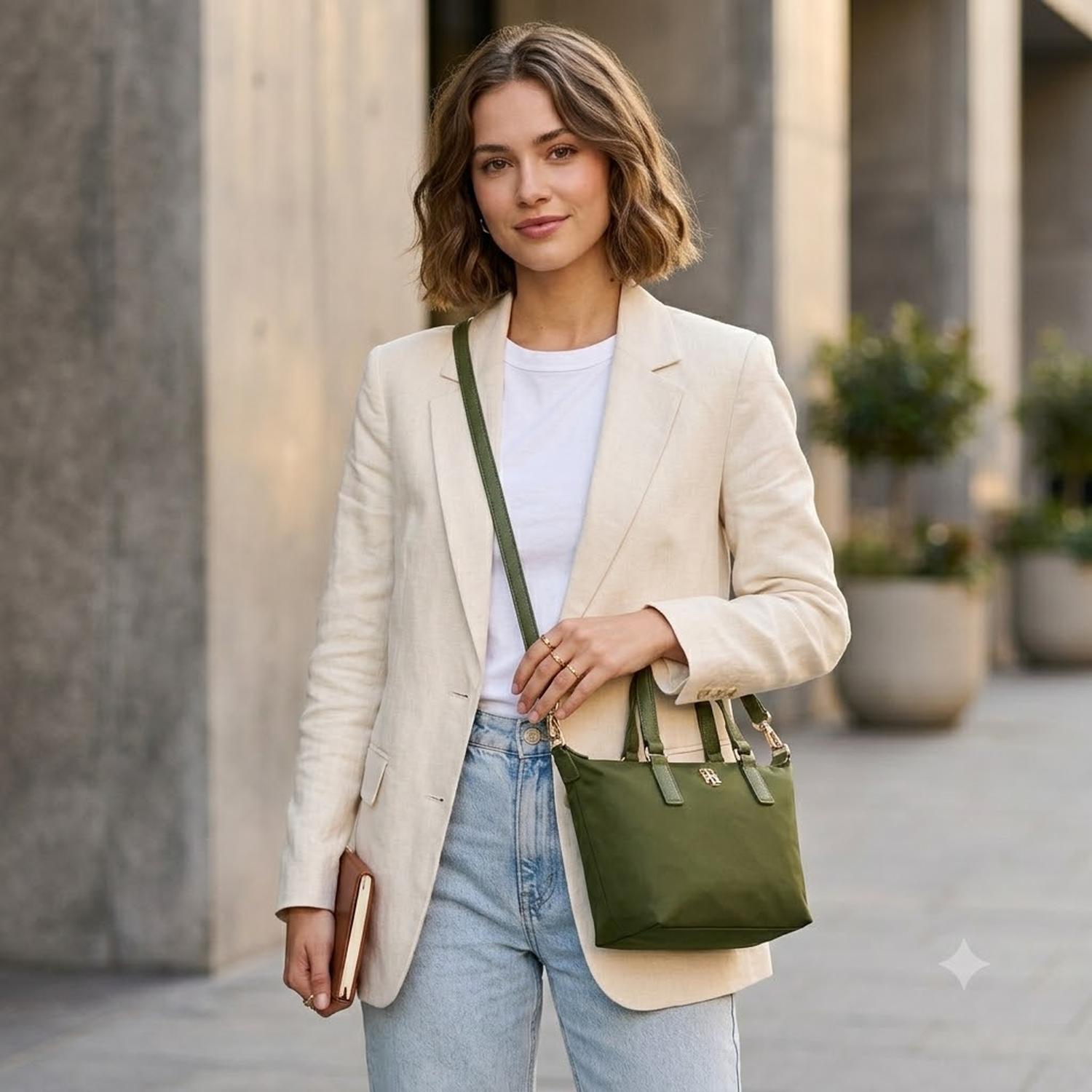 CARTERA MINI SHOULDER BAG Y CROSSBODY TOMMY HILFIGER VERDE - 2