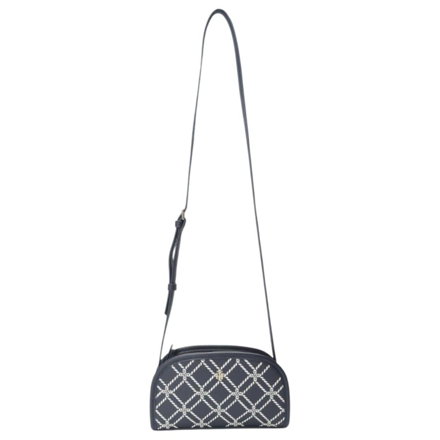 CARTERA CROSSBODY TOMMY HILFIGER AZUL ESTILO GEOMETRICO - 2