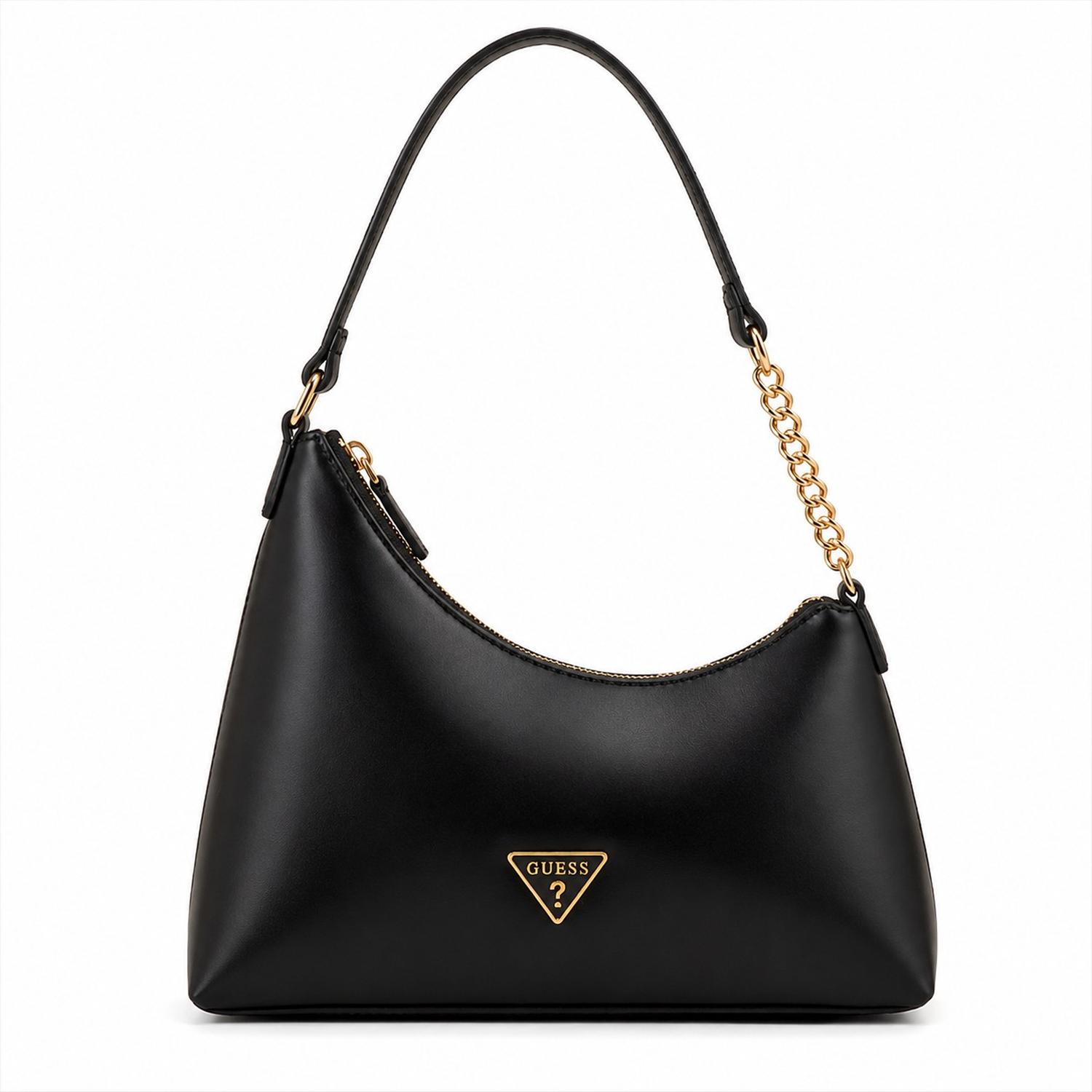 CARTERA SHOULDER BAG GUESS EILEEN NEGRO ASIMÉTRICA - 1
