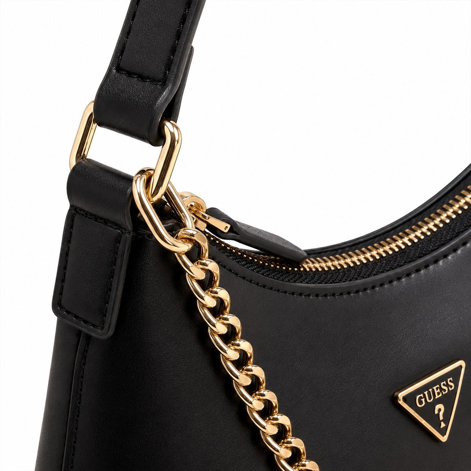 CARTERA SHOULDER BAG GUESS EILEEN NEGRO ASIMÉTRICA - 3