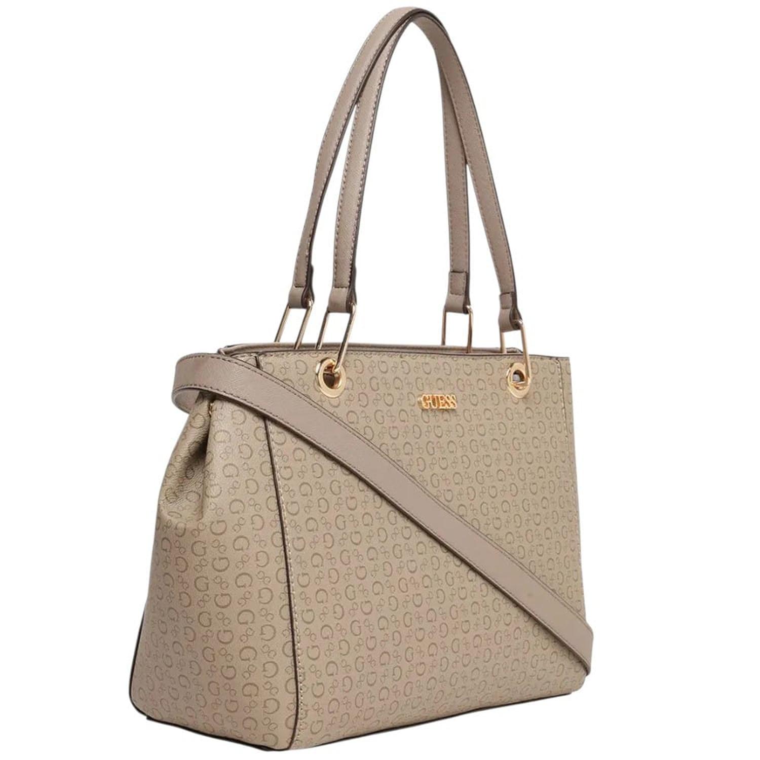 CARTERA TOTE GUESS HAZEL MONOGRAFIADA COLOR ARENA - 2