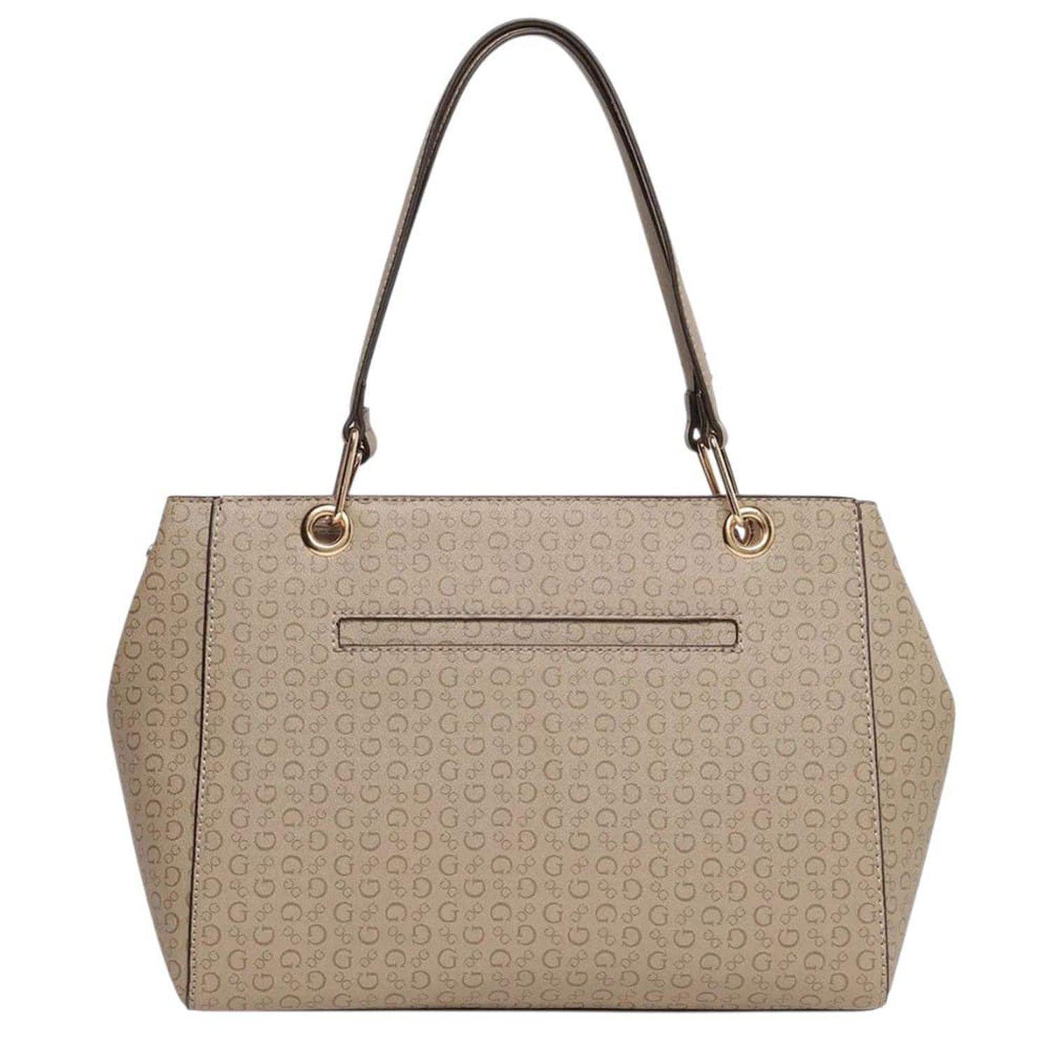 CARTERA TOTE GUESS HAZEL MONOGRAFIADA COLOR ARENA - 3