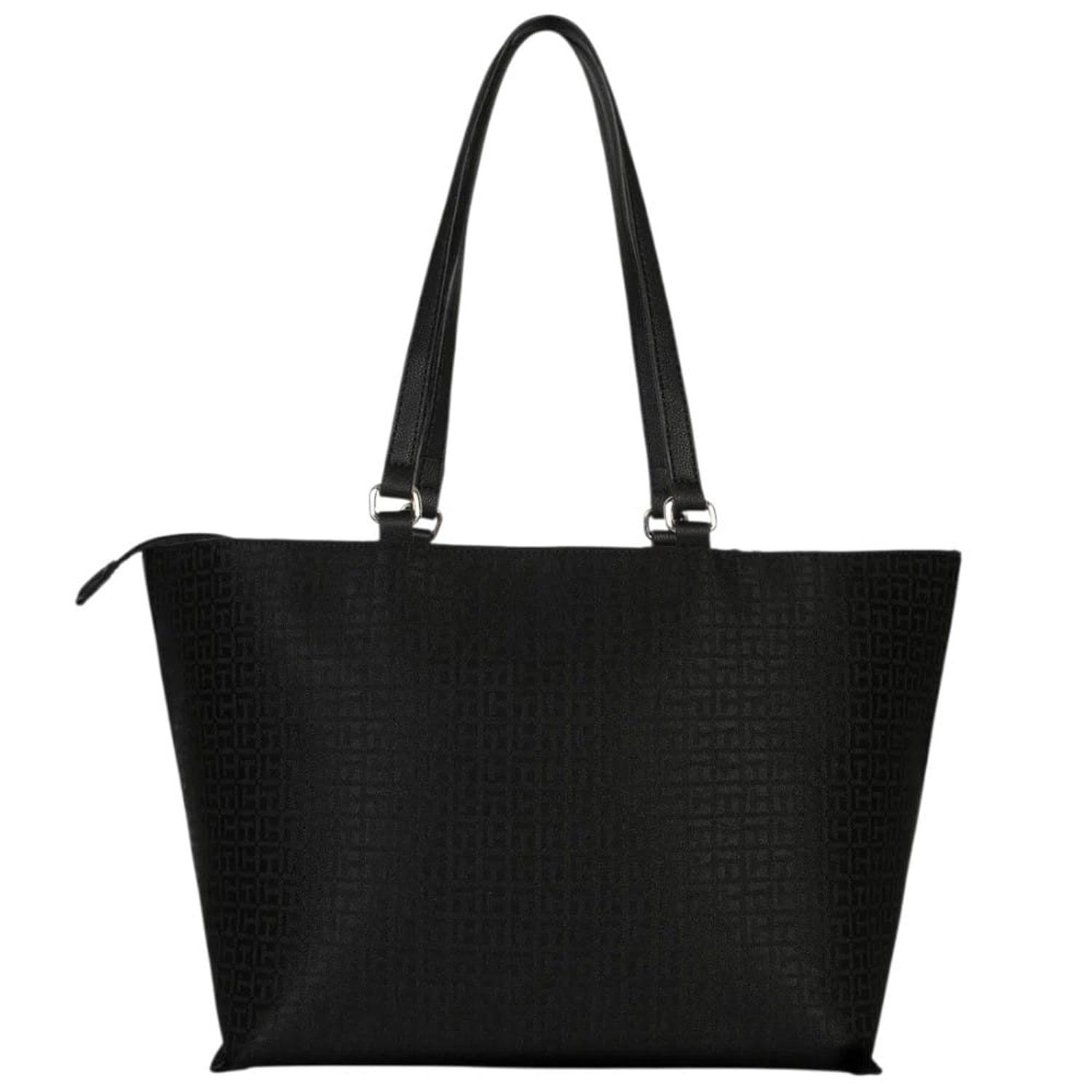 CARTERA TOTE TOMMY HILFIGER MONOGRAFIADO NEGRO - 3