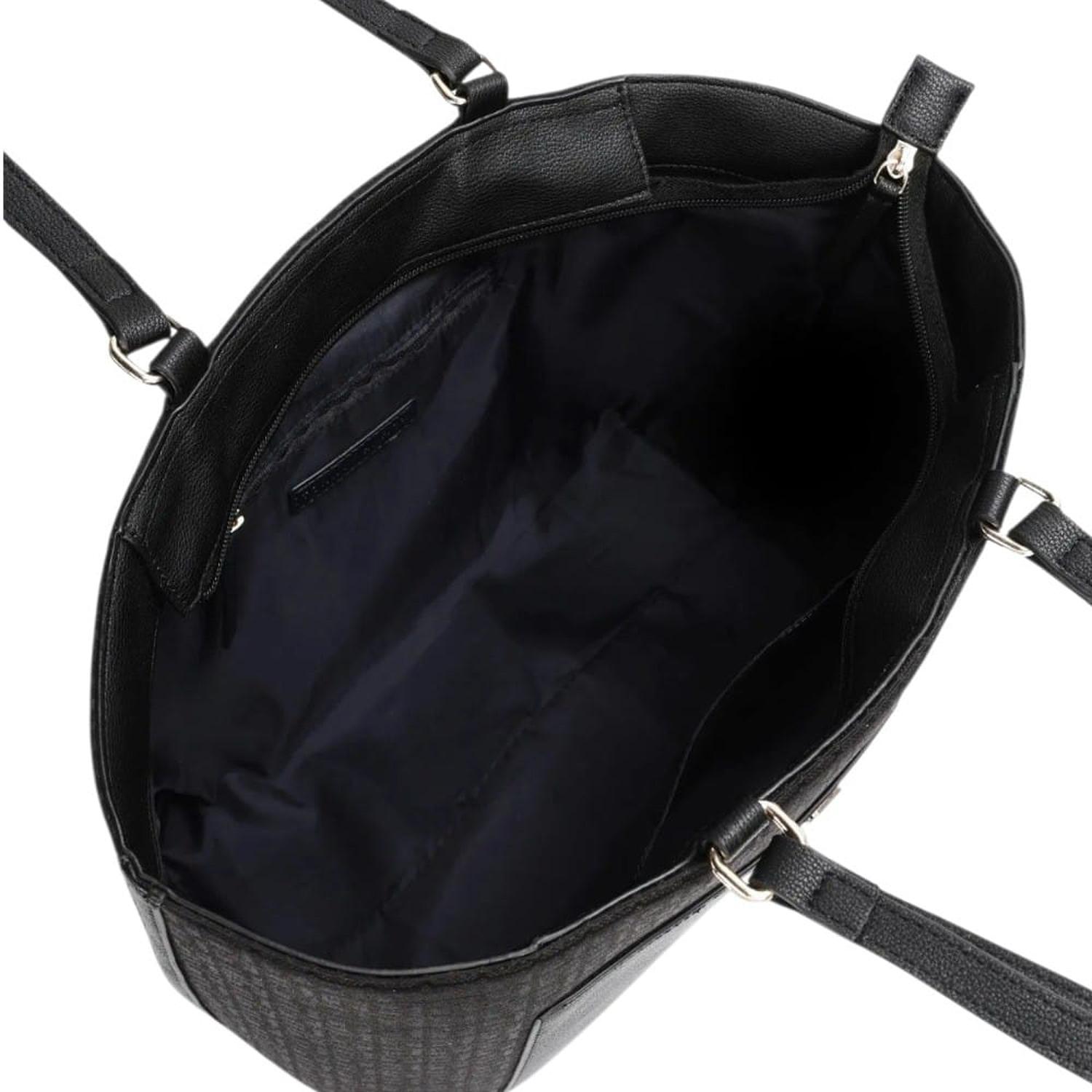 CARTERA TOTE TOMMY HILFIGER MONOGRAFIADO NEGRO - 4