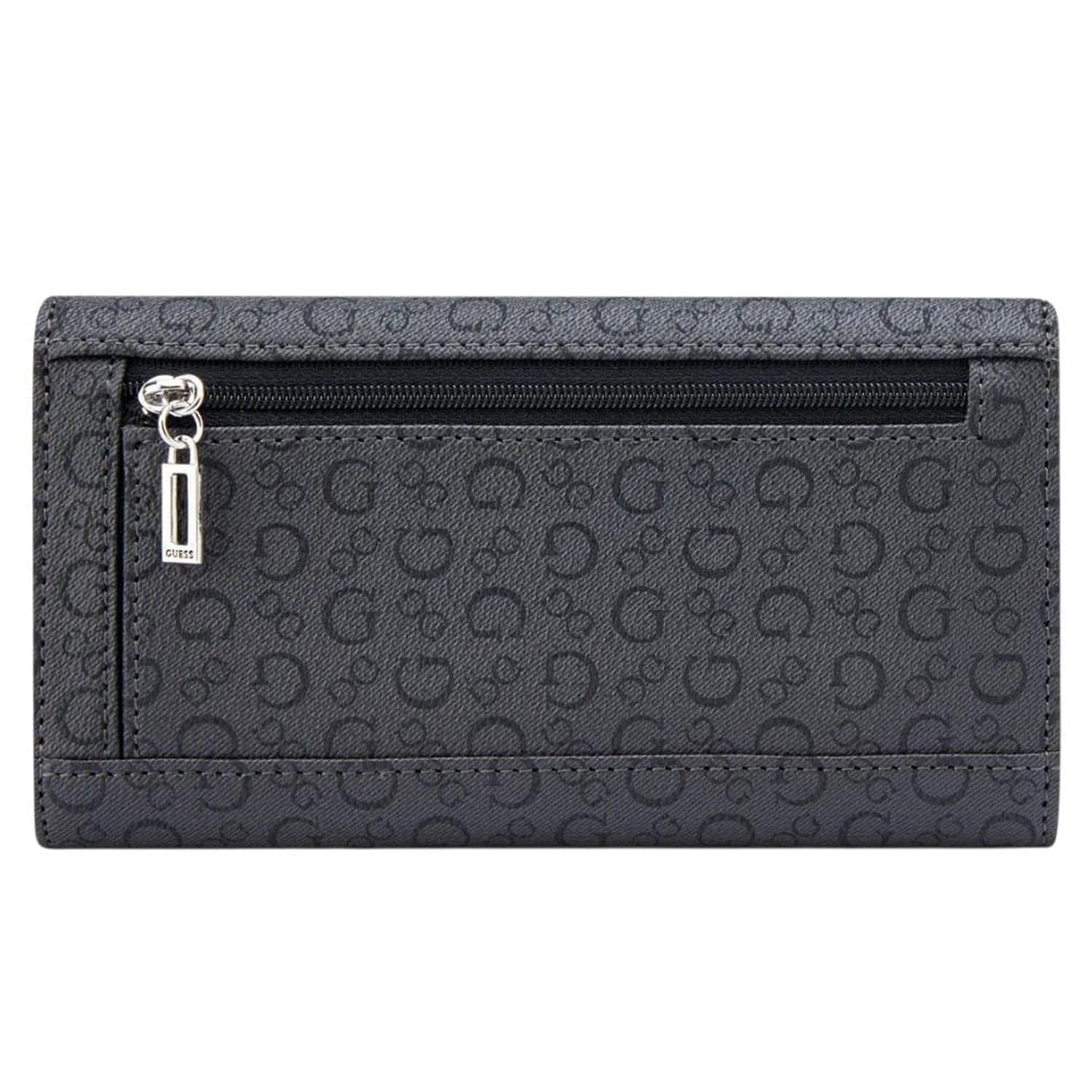 BILLETERA GUESS REMI MONOGRAFIADA NEGRO MUJER - 3