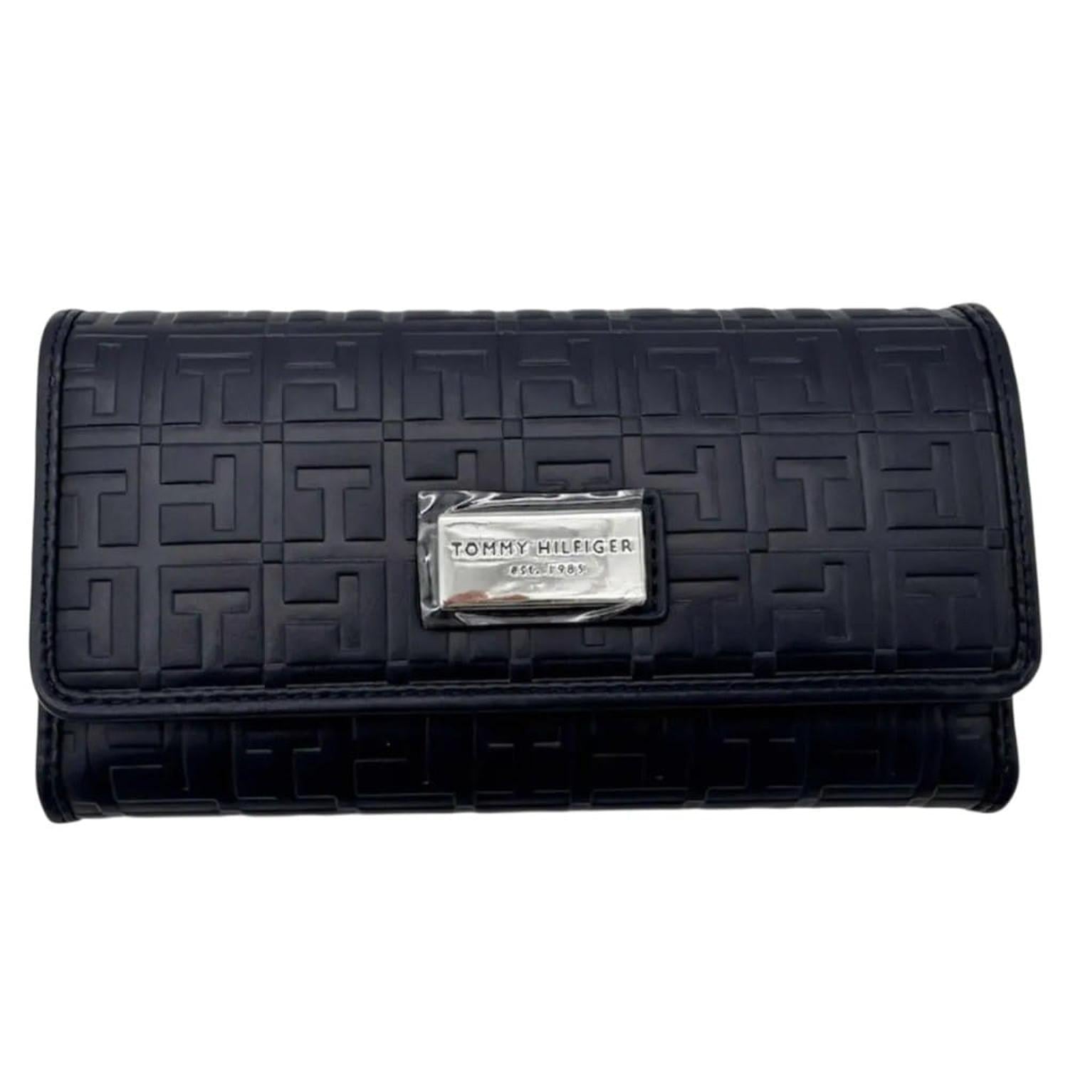 BILLETERA TOMMY HILFIGER NEGRO MONOGRAFIADO MUJER - 2