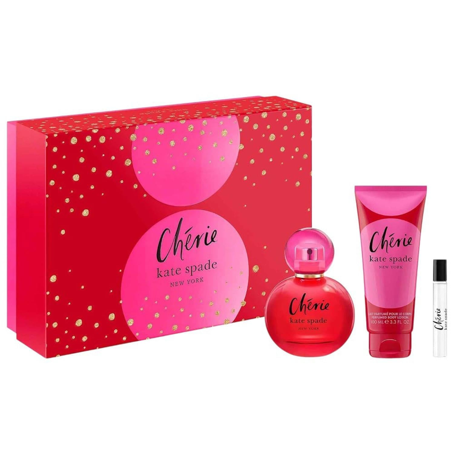 SET DE PERFUME DE 3 PIEZAS KATE SPADE NEW YORK CHERIE - 1