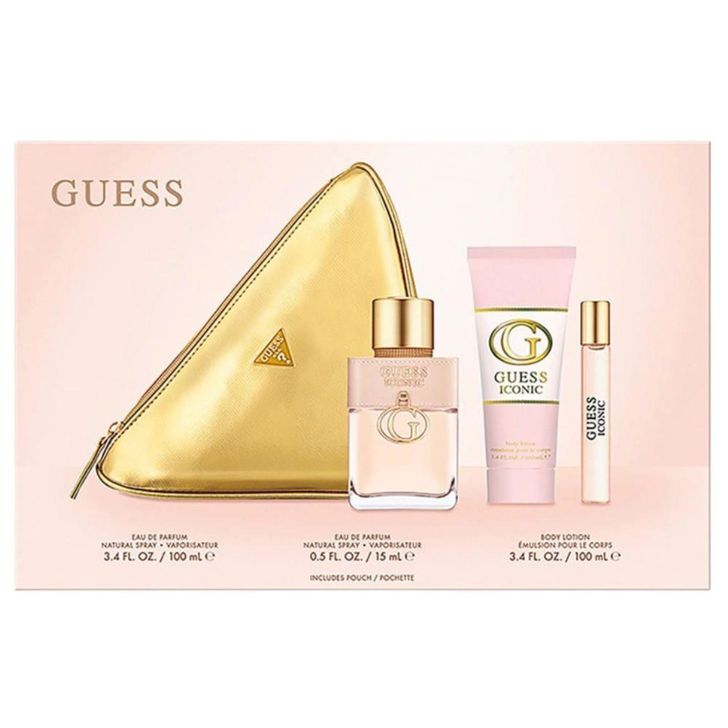 SET DE PERFUME Y CREMA GUESS ICONIC 100ML CON ESTUCHE DORADO - 2