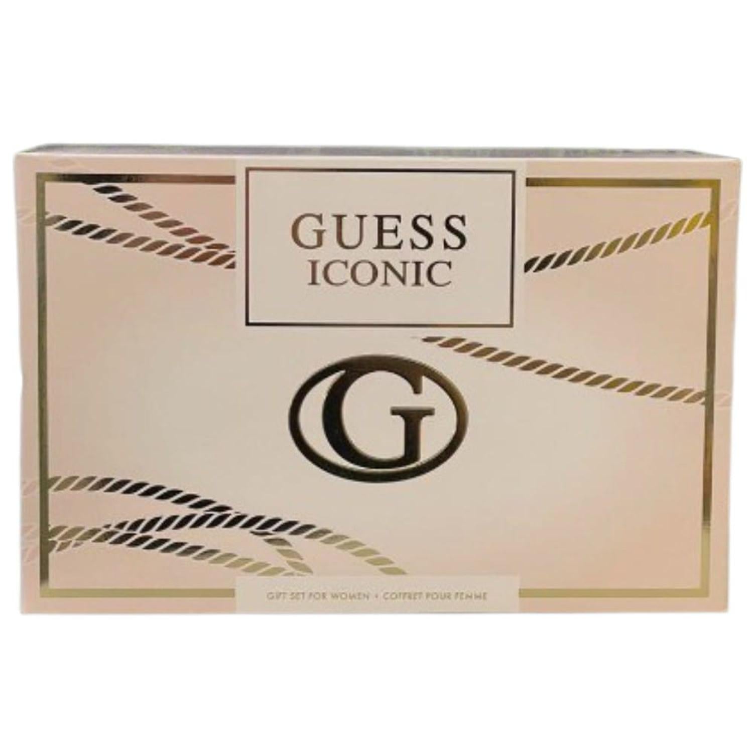 SET DE PERFUME Y CREMA GUESS ICONIC 100ML CON ESTUCHE DORADO - 3