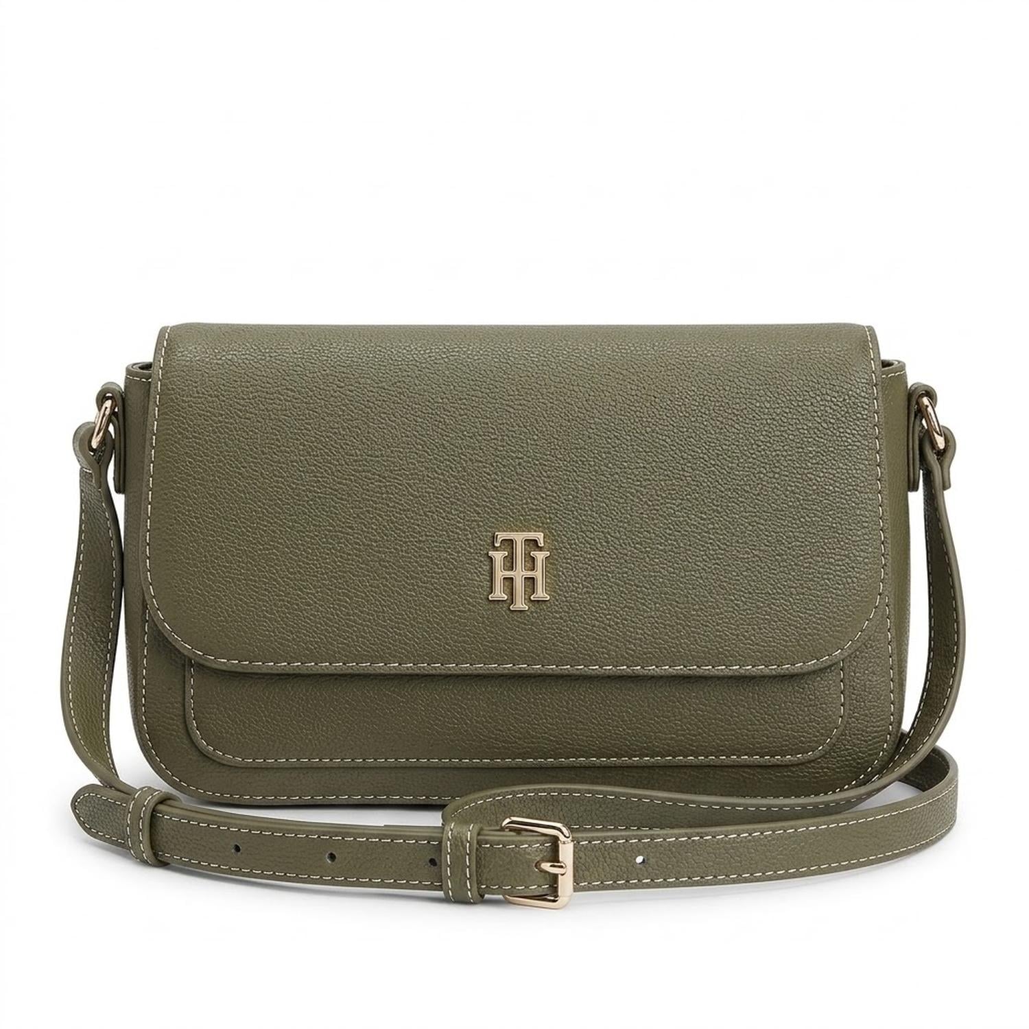 CARTERA MEDIANA CROSSBODY TOMMY HILFIGER VERDE - 1