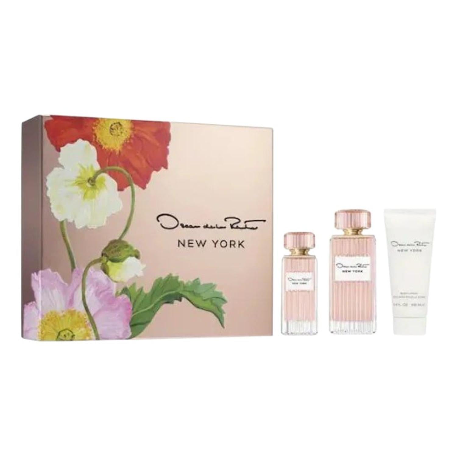 SET DE 2 PERFUMES Y CREMA OSCAR DE LA RENTA NEW YORK 100ML - 1