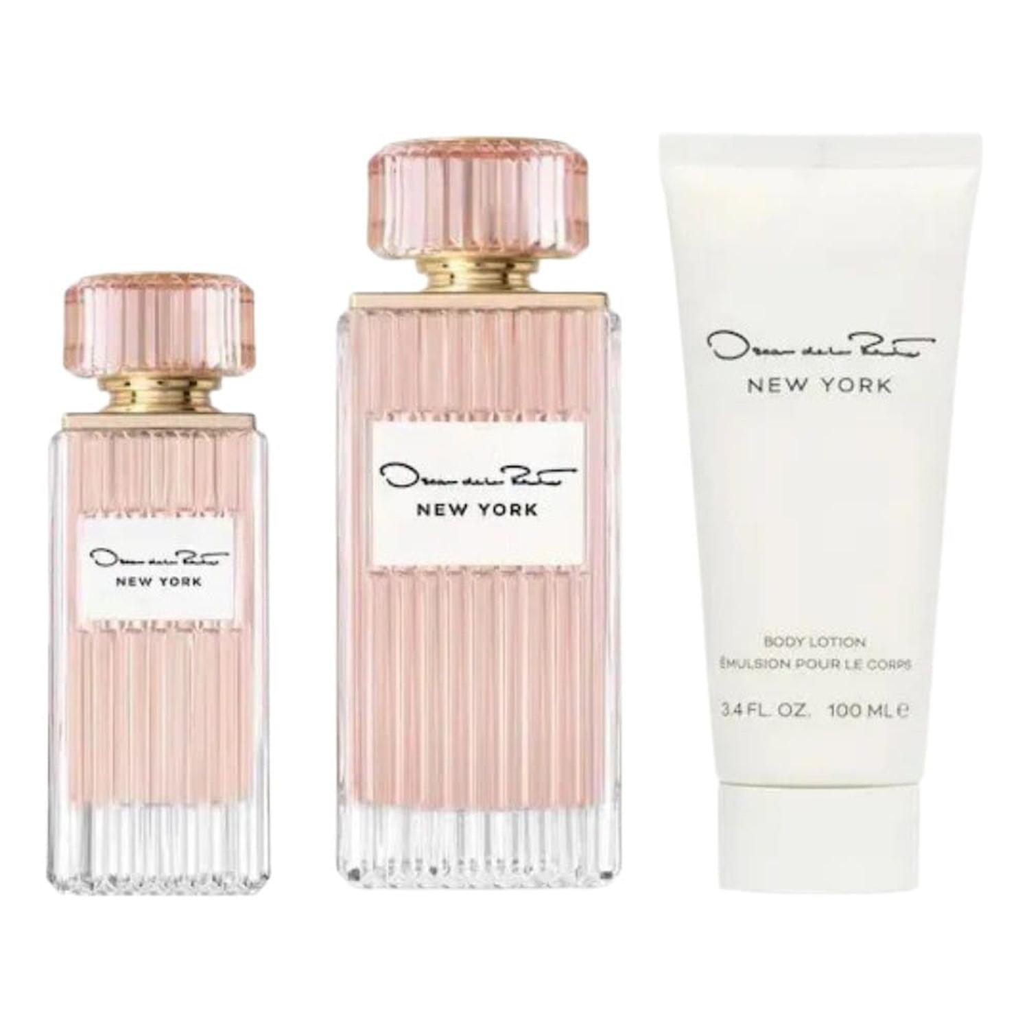 SET DE 2 PERFUMES Y CREMA OSCAR DE LA RENTA NEW YORK 100ML - 2