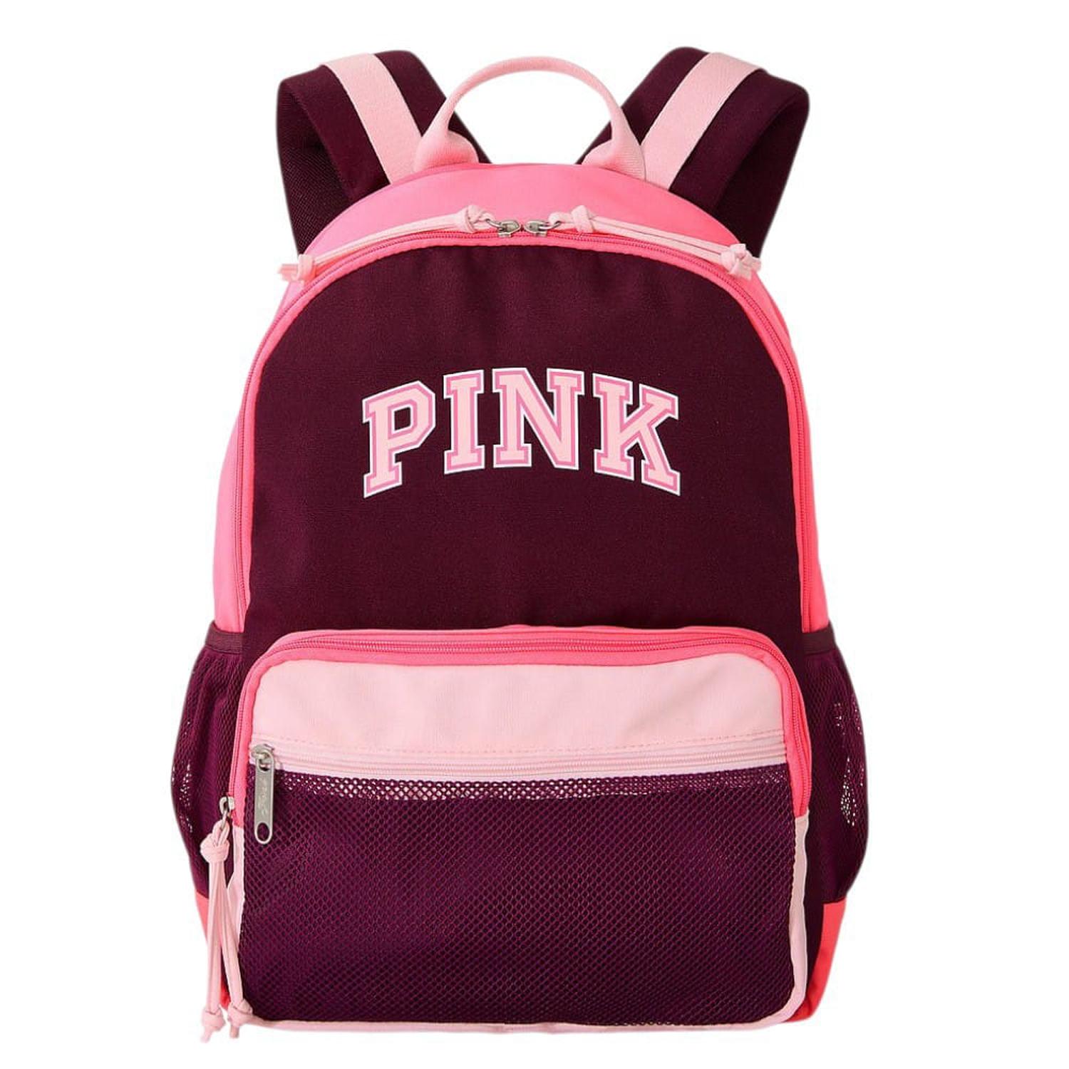 MOCHILA PINK COLOR VINO Y ROSADO - 1