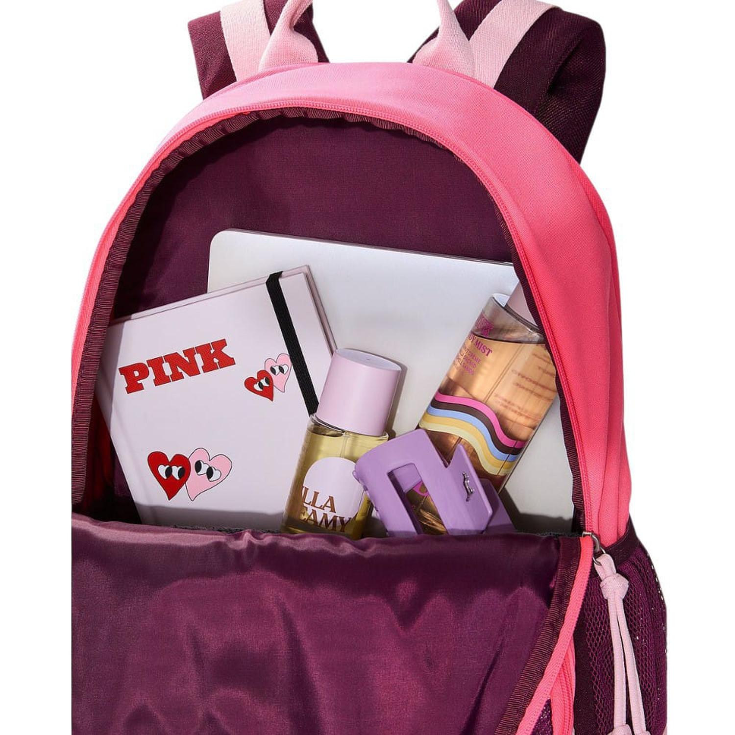 MOCHILA PINK COLOR VINO Y ROSADO - 4
