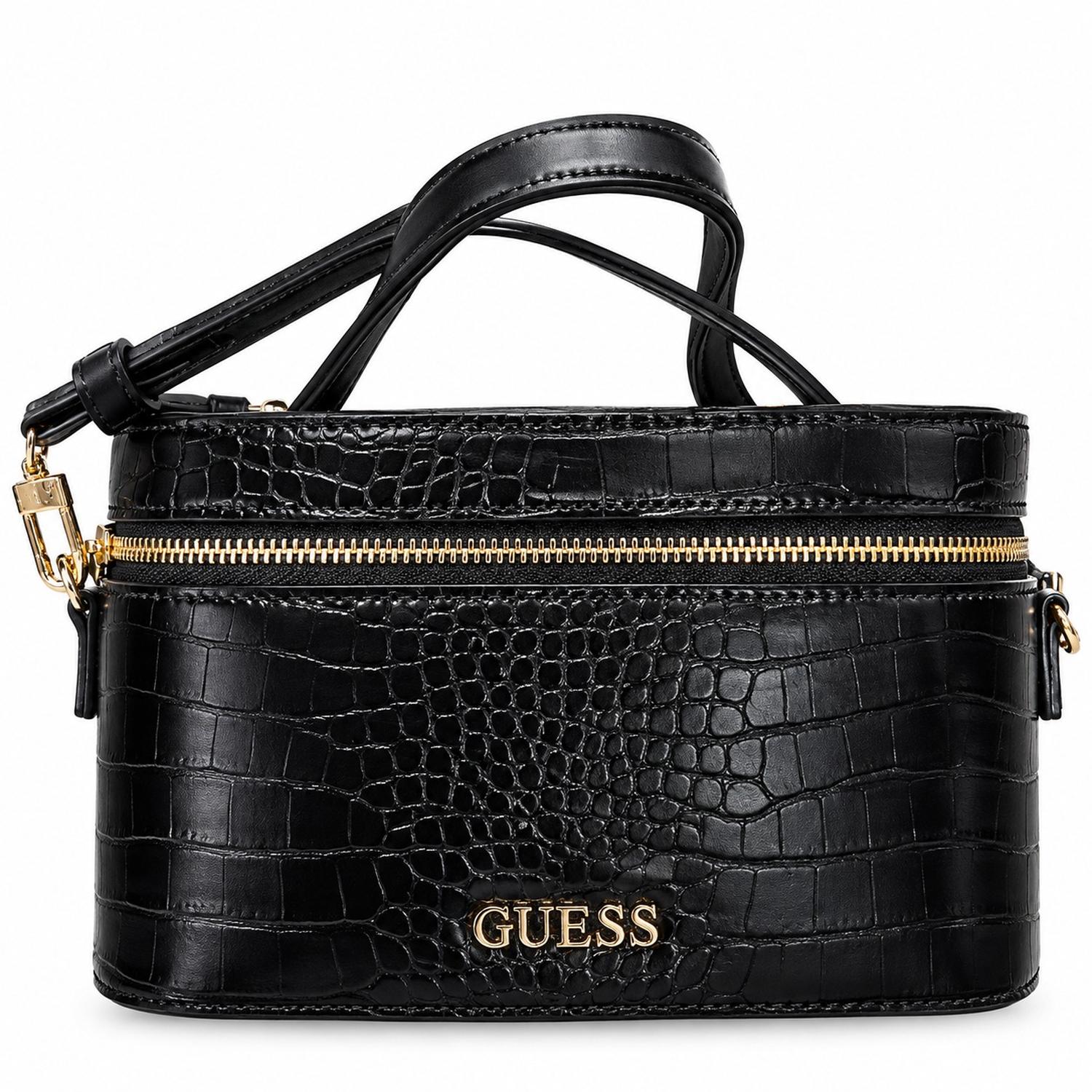 CARTERA CROSSBODY GUESS FARRAH MINI NEGRO TIPO CUBO - 1