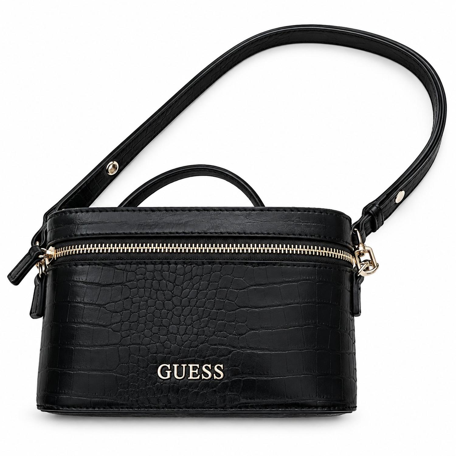 CARTERA CROSSBODY GUESS FARRAH MINI NEGRO TIPO CUBO - 2