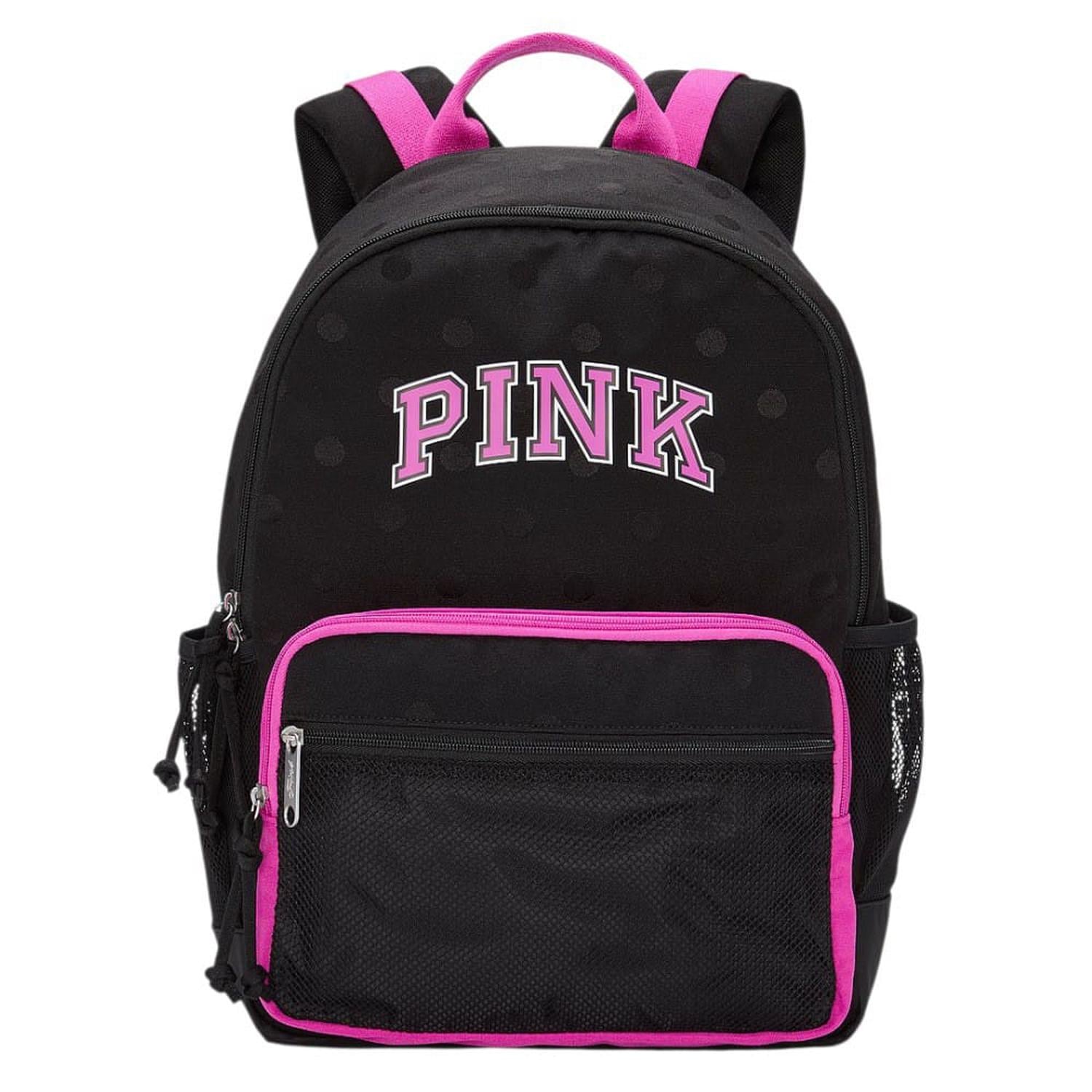 MOCHILA PINK COLOR NEGRO Y FUCSIA - 1