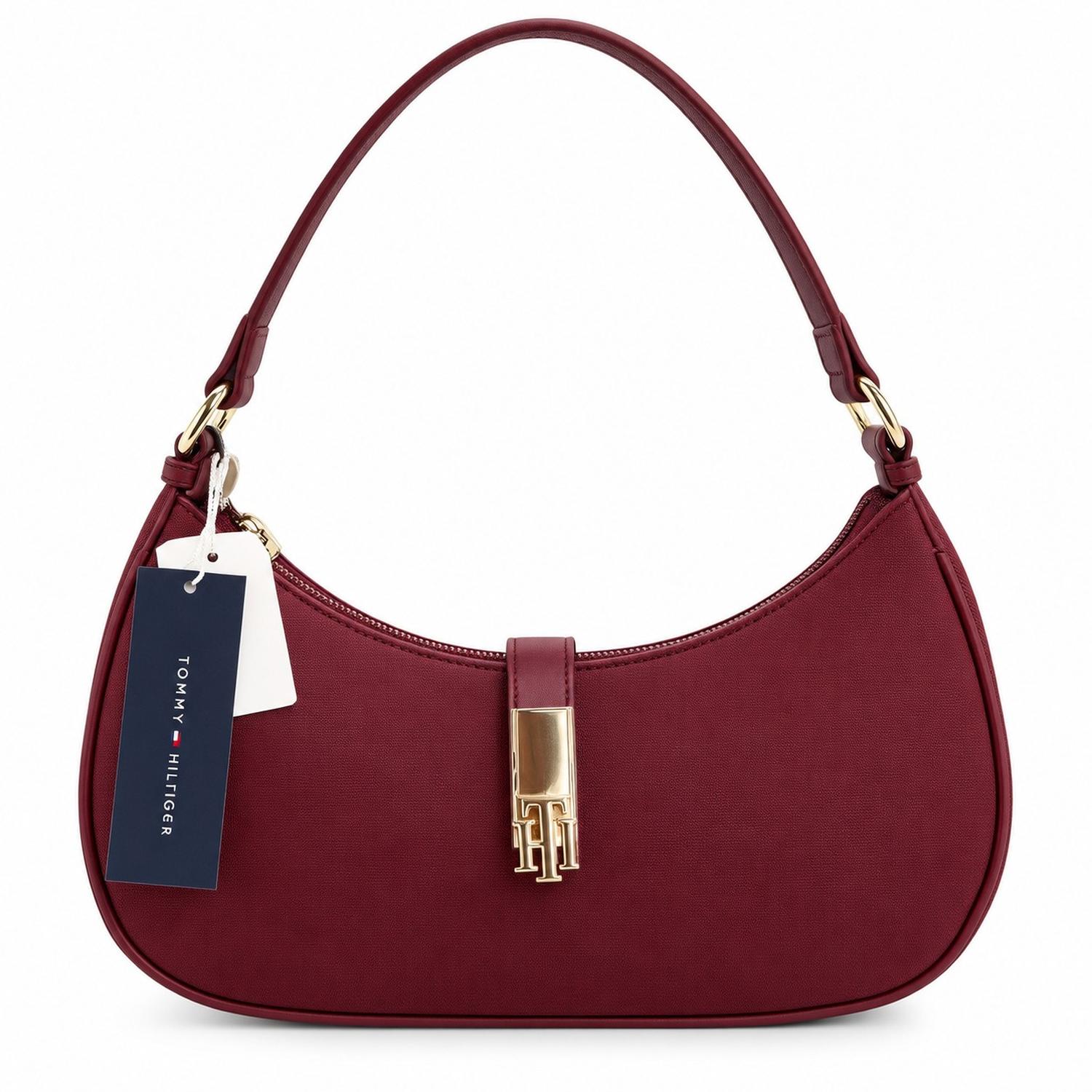 CARTERA SHOULDER BAG TOMMY HILFIGER COLOR VINO - 1