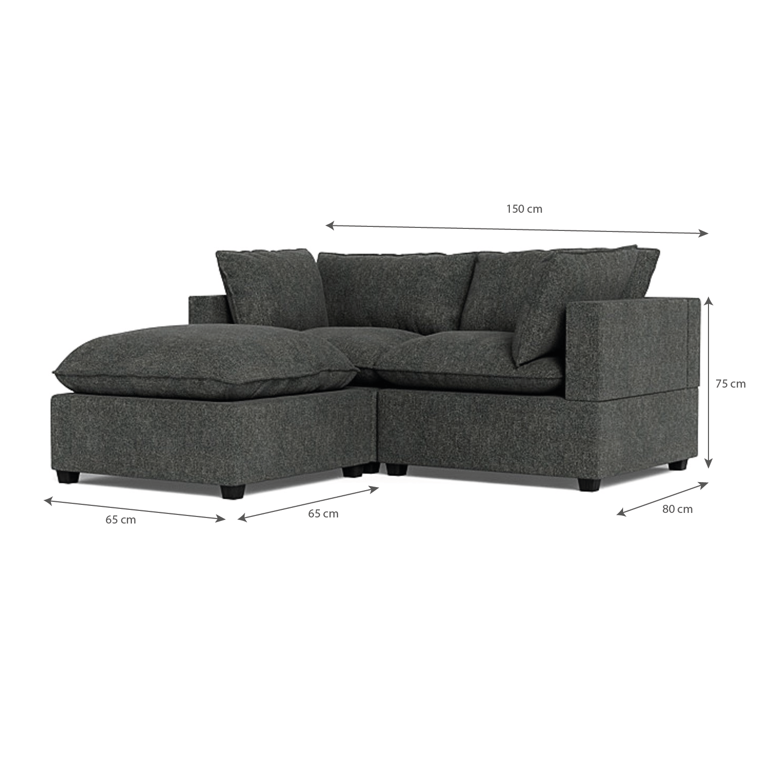 SOFA 2 CUERPOS RENNES + BANQUETA - 4
