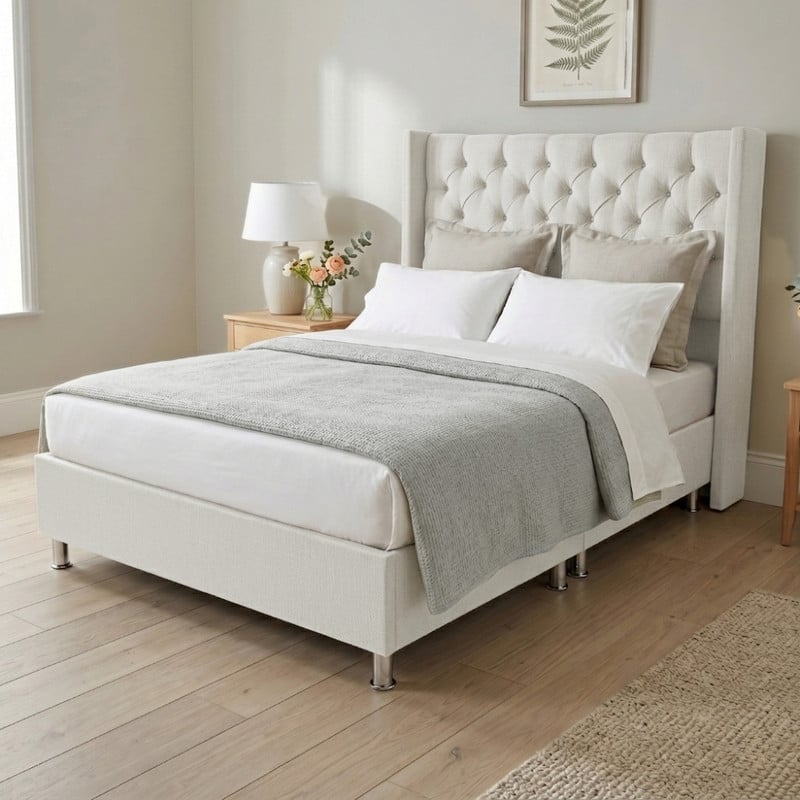 CAMA BOX TARIMA ESSENZA + CABECERA NORDIC QUEEN - 1