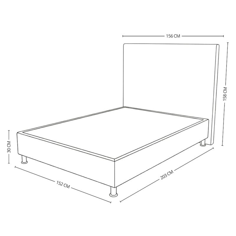 CAMA BOX TARIMA ESSENZA + CABECERA MALVA QUEEN - 5
