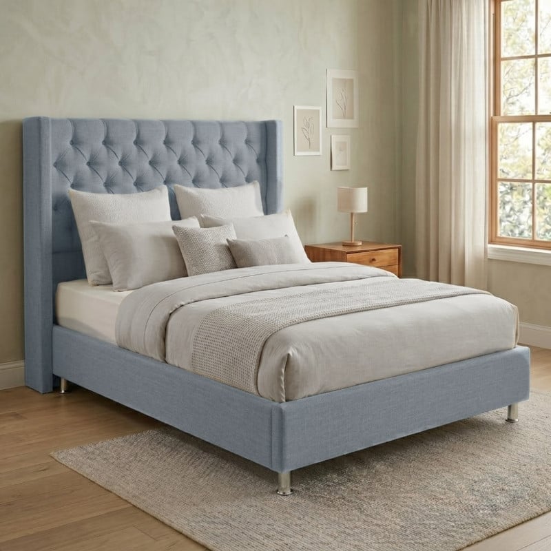 CAMA BOX TARIMA ESSENZA + CABECERA NORDIC 1.5 PLAZAS - 1