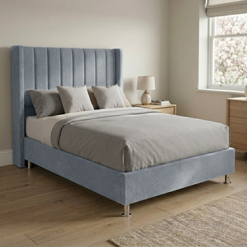 CAMA BOX TARIMA ESSENZA + CABECERA DUNA 1.5 PLAZAS - 1