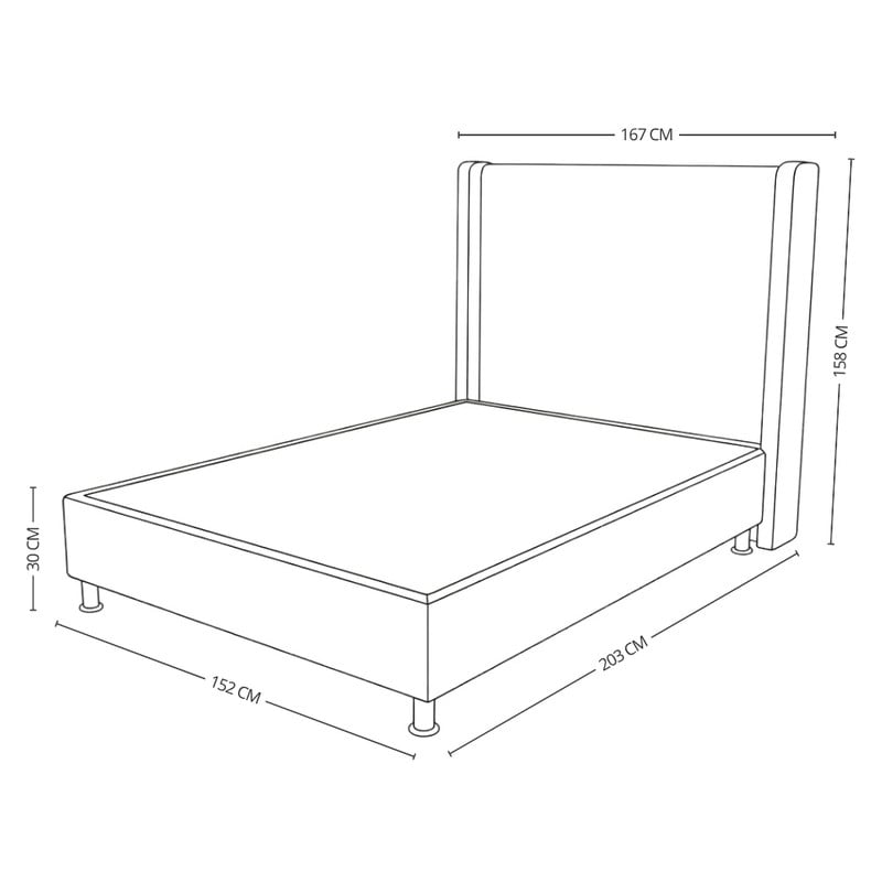 CAMA BOX TARIMA ESSENZA + CABECERA DUNA QUEEN - 5